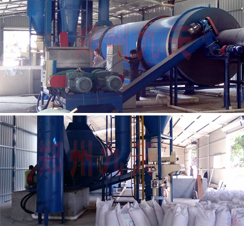 福建啤酒糟烘干機生產(chǎn)現(xiàn)場